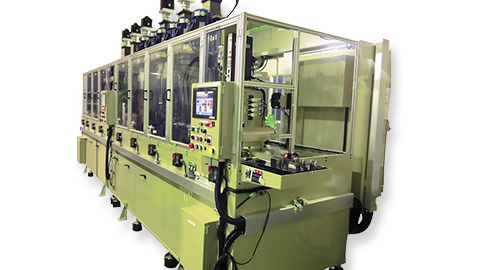 TH-３型 12軸自動車用コンロッド加工機（大端・小端）